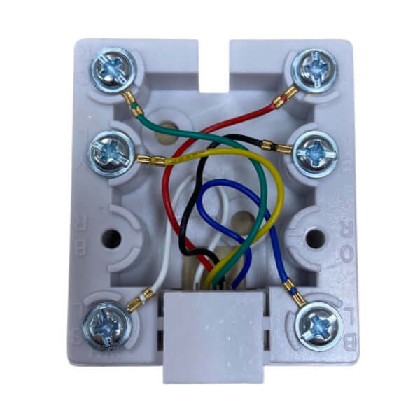 6P6C Surface Mount Wall Jack