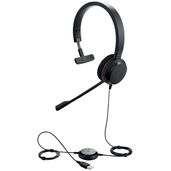 Jabra Evolve 20 MS Mono USB Headset for Microsoft Teams applications