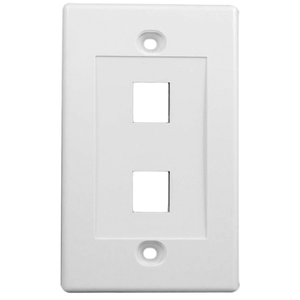 Wall Cover for 2 Data Jacks