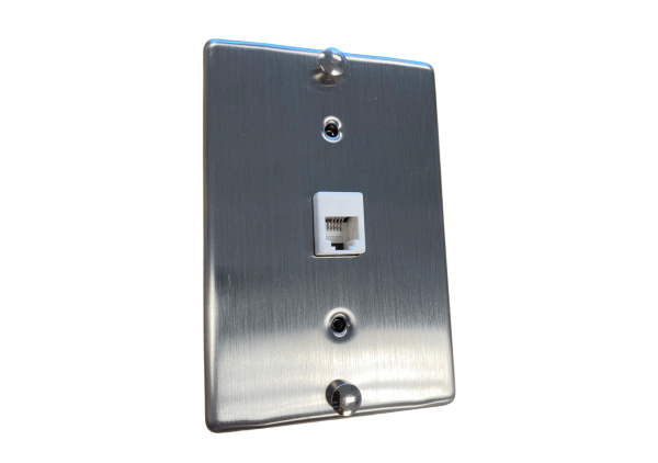4C Wall Jack Stainless Steel | Includes Mounting Lugs & Screws