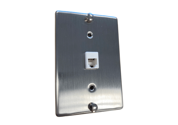 4C Wall Jack in Stainless Steel