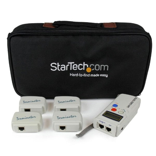 Network Cable Tester with Loopback Plugs