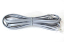 Telephone Line Cord 4C Silver Satin